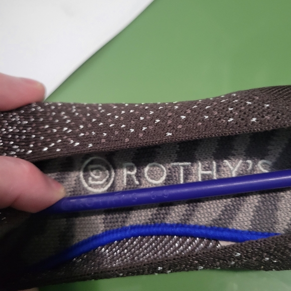 Rothy's Twilight Metallic Ombre Round Toe Loafer Flats, Size 8 - Picture 6 of 7